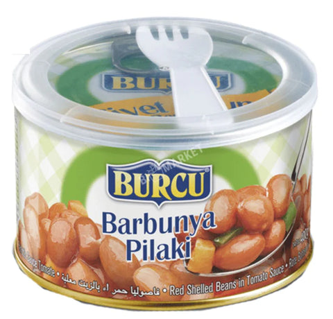 Burcu 400gr Borlotti Beans In Tomato & Olive Oil Stew Ready to Eat - Barbunya Pilaki (Best before05/05/2024)