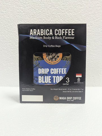 Maga Blue Toba Drip Coffee Bag 3x17g Indonesian